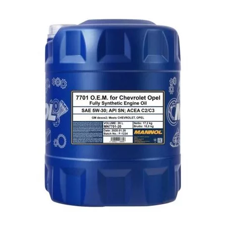 Mannol 7701 Energy Formula OP 5W-30 (20 L)