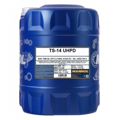 Mannol 7114 UHPD TS-14 15W-40 (20 L)
