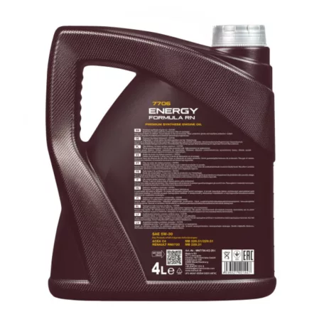 Mannol 7706 Energy Formula RN 5W-30 (4 L)