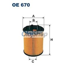 Filtron Olajszűrő (OE 670) (OE670)