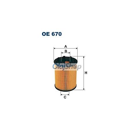 Filtron Olajszűrő (OE 670) (OE670)