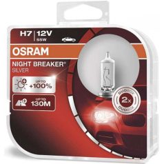 OSRAM 12V 55W PX26d H7 NIGHT BREAKER SILVER Duo-Box