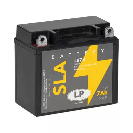 Landport SLA 7Ah 80A Bal+ Motorakkumulátor (SLA-LB7-4)