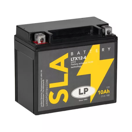 Landport SLA 10Ah 180A Bal+ Motorakkumulátor (SLA-LTX12-4)