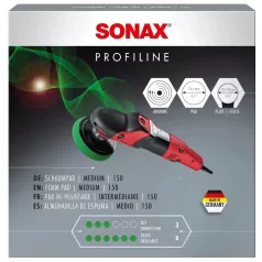   Sonax SchaumPad medium Polírozó szivacs zöld közepes keménységű 150mm (rotációs)