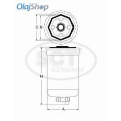 SCT ST302 üzemanyagszűrő