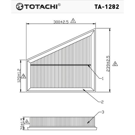 TOTACHI LEVEGŐSZŰRŐ TA-1282/TCH