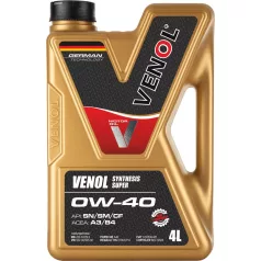 Venol Synthesis Super SN SM CF A3/B4 0W-40 (4 L)