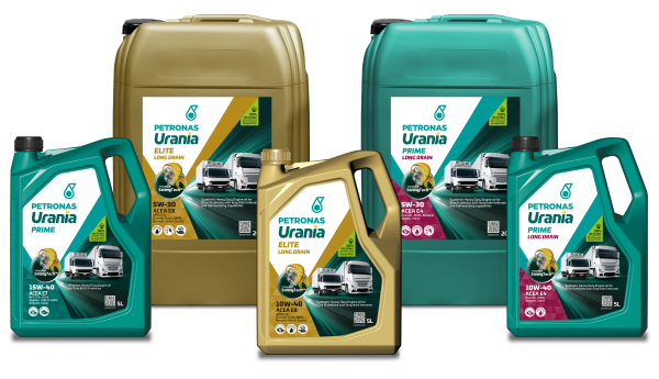 Petronas Urania Elite és Prime termékek 20L és 5L kiszerelésben