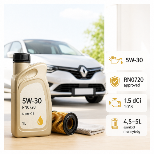 Milyen motorolaj kell egy 2018-as 1.5 dCi Renault motorhoz?