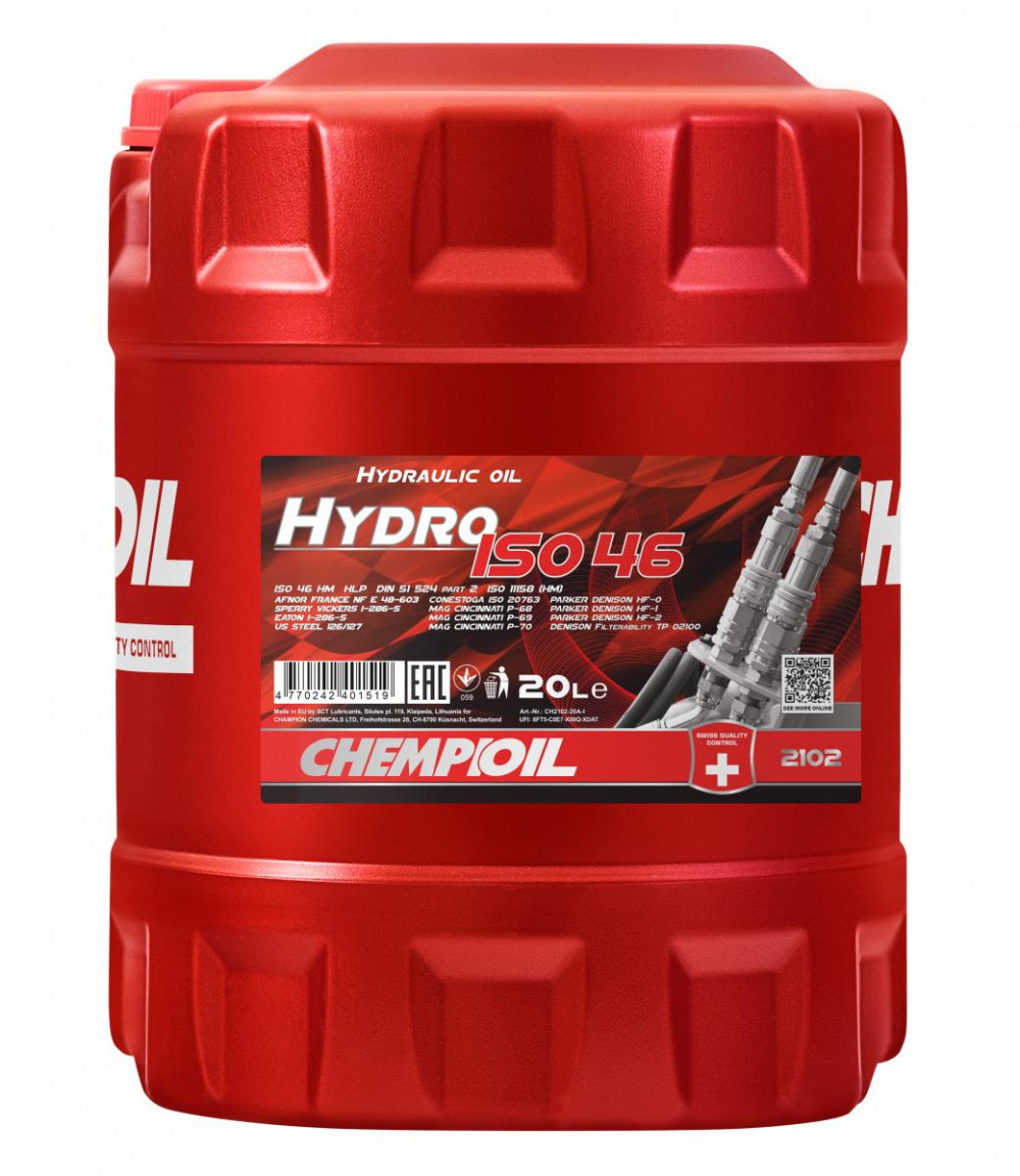Chempioil 2102 Hydro ISO 46 HLP (20 L) Hidraulika olaj