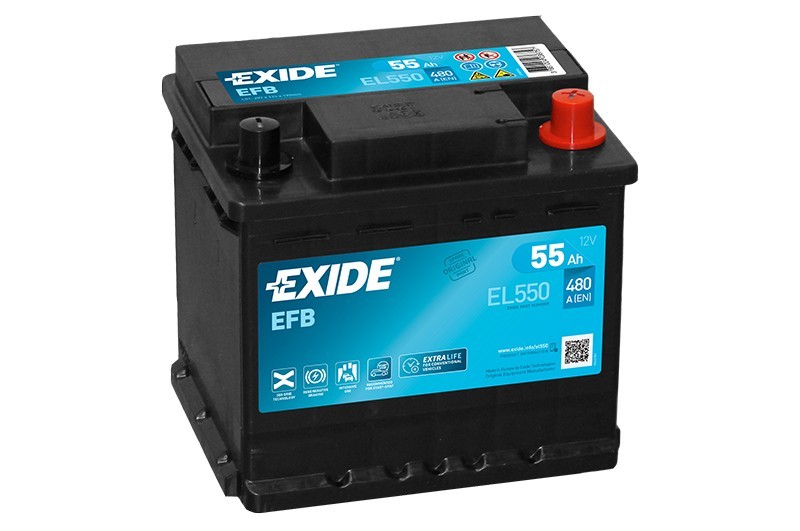 Exide EL550 Start-Stop akkumulátor (55AH 480A)