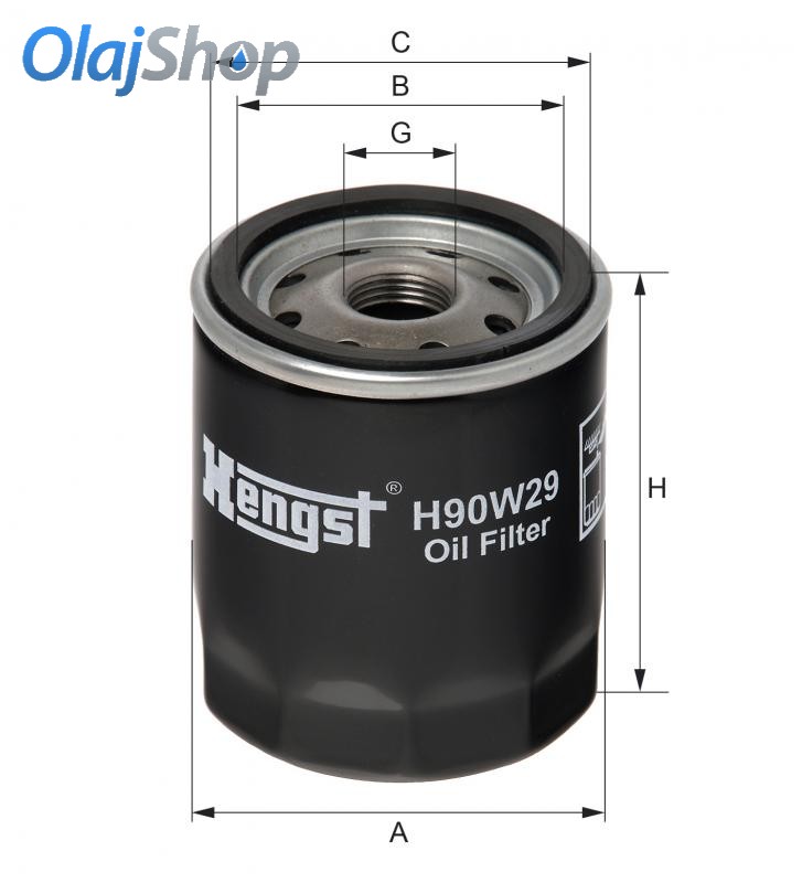 HENGST H90W29 olajszűrő HENGST H90W29 olajszűrő