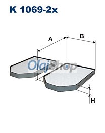 Filtron Utastérszűrő (K 1069-2X) Filtron Utastérszűrő (K 1069-2X)