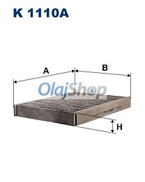 Filtron Utastérszűrő (K 1110A) Filtron Utastérszűrő (K 1110A)