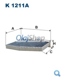 Filtron Utastérszűrő (K 1211A) Filtron Utastérszűrő (K 1211A)