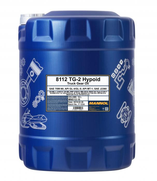 Mannol 8112 TG-2 Hypoid 75W-90 (10 L) Mannol 8112 TG-2 Hypoid 75W-90 (10 L)