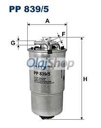 Filtron Üzemanyagszűrő (PP 839/5) Filtron Üzemanyagszűrő (PP 839/5)